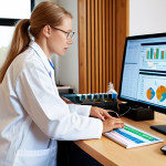 **

Prompt: A visually engaging scene depicting a research lab, showcasing a group of diverse scientists collaborating on an experiment. One scientist is carefully calibrating equipment, another is analyzing data on a computer screen displaying statistical charts, and a third is consulting with a participant, ensuring informed consent. Soft, natural light illuminates the scene, creating a sense of trust and transparency, emphasizing ethical considerations in research. The overall aesthetic should be clean, modern, and reflective of a high-tech Swedish research environment, possibly featuring minimalist Scandinavian design elements and a subtle hint of 'fika' culture with a coffee cup in the background.

**