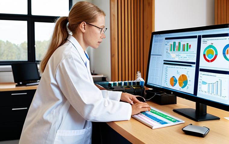 **
Prompt: A visually engaging scene depicting a research lab, showcasing a group of diverse scientists collaborating on an experiment. One scientist is carefully calibrating equipment, another is analyzing data on a computer screen displaying statistical charts, and a third is consulting with a participant, ensuring informed consent. Soft, natural light illuminates the scene, creating a sense of trust and transparency, emphasizing ethical considerations in research. The overall aesthetic should be clean, modern, and reflective of a high-tech Swedish research environment, possibly featuring minimalist Scandinavian design elements and a subtle hint of 'fika' culture with a coffee cup in the background.
**
